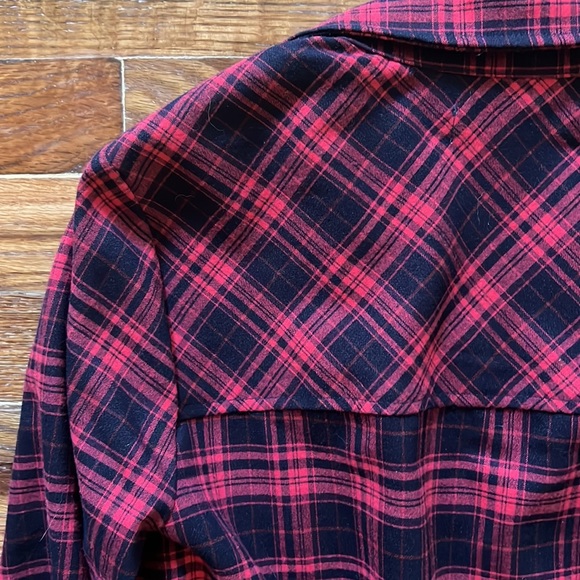 Billy T Plaid Button Down Shirt Dress - Picture 14 of 15